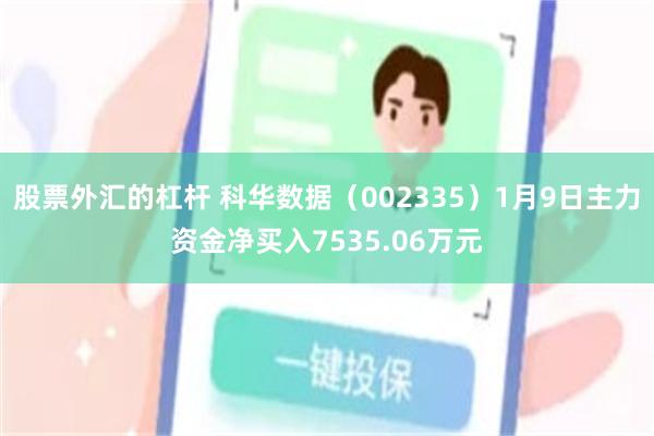 股票外汇的杠杆 科华数据（002335）1月9日主力资金净买入7535.06万元